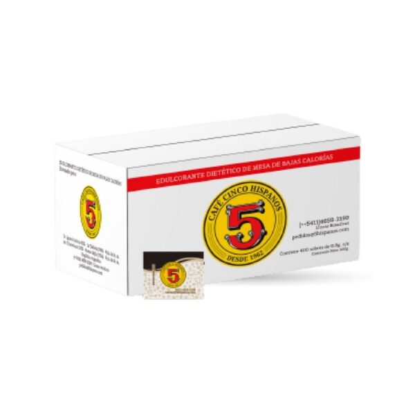 EDULCORANTE 5 HISPANOS EN SOBRES X400UN.